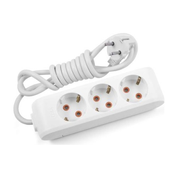 Viko Multi-Let Üçlü Priz Topraklı Kablolu Çocuk Korumalı 5 Metre-Beyaz 90113305