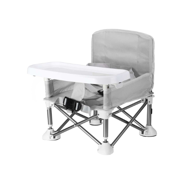 Funky Chairs Portatif Katlanabilir Mama Sandalyesi Gri